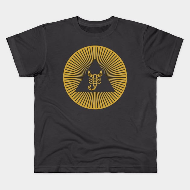 Sacred Sons : Scorpion Kids T-Shirt by JetterGreen